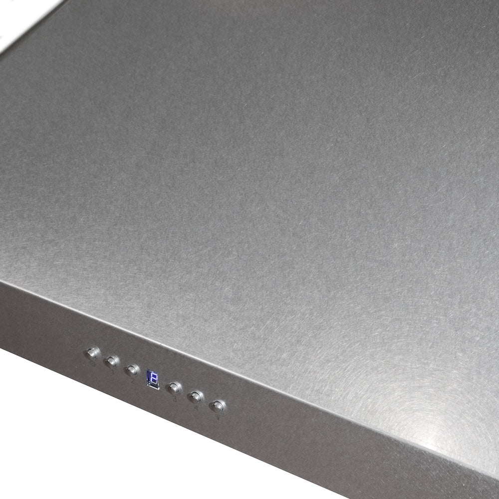 ZLINE Ducted Wall Mount Range Hood in Satin Stainless Steel with Size Options (8KF2S)