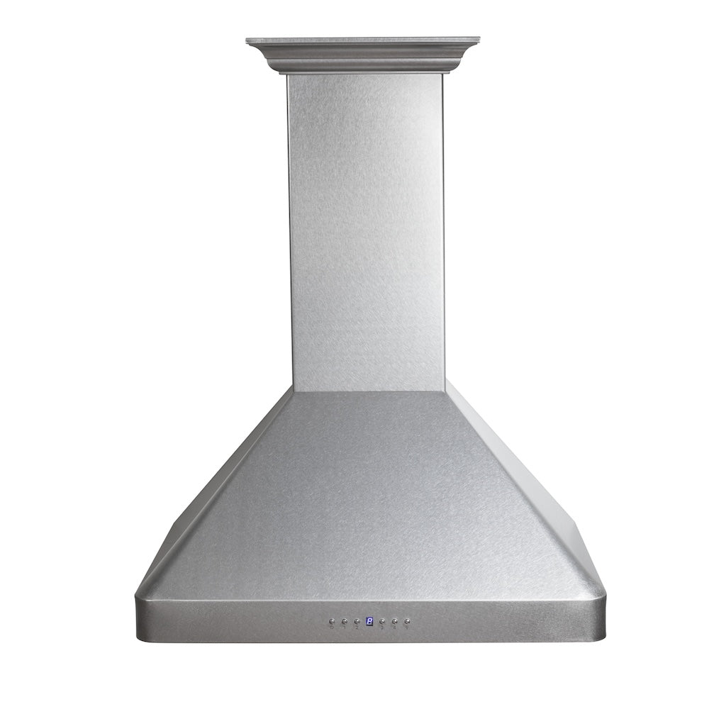 ZLINE Ducted Wall Mount Range Hood in Satin Stainless Steel with Size Options (8KF2S)