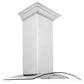 ZLINE Convertible Vent Wall Mount Range Hood in Satin Stainless Steel and Glass with Size Options (8KN4S)
