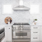 ZLINE Convertible Vent Wall Mount Range Hood in Satin Stainless Steel with Size Options (8KL3S)