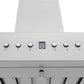 ZLINE Convertible Vent Wall Mount Range Hood in Satin Stainless Steel with Size Options (8KL3S)