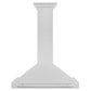 ZLINE 36 in. Convertible Fingerprint Resistant Satin Stainless Steel Range Hood with Colored Shell Options and Stainless Steel Handle (KB4SNX-36)