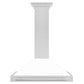 ZLINE 36 in. Convertible Fingerprint Resistant Satin Stainless Steel Range Hood with Colored Shell Options and Stainless Steel Handle (KB4SNX-36)