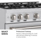 ZLINE 48 in. 6.7 cu. ft. Select Double Oven Gas Range with 8 Burner Cooktop in Stainless Steel, Open Box-Great Condition