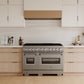ZLINE 48 in. 6.7 cu. ft. Classic Double Oven Gas Range with 8 Burner Cooktop in Stainless Steel, Open Box-Great Condition