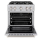 ZLINE 30 in. 4.2 cu. ft. Select Gas Range with 4 Burner Cooktop and Convection Gas Oven in Stainless Steel, Open Box-Great Condition