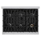ZLINE 36 in. 5.2 cu. ft. Select Gas Range with 6 Burner Cooktop and Convection Gas Oven in Stainless Steel, Open Box-Great Condition