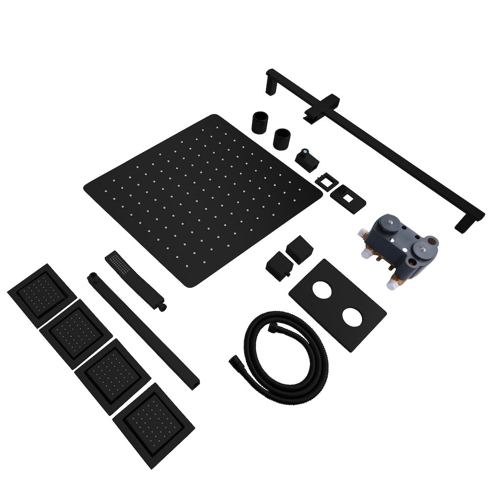 ZLINE Crystal Bay Thermostatic Shower System with Body Jets (CBY-SHS-T3)