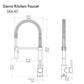ZLINE Autograph Edition Sierra Pull-Down Spring Single-Handle Kitchen Faucet in Matte Black and Brushed Nickel (SRA-KF-ZMBBN)