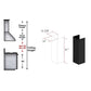 ZLINE 61 in. Rustic Shiplap Black Wooden Chimney Extension for Ceilings up to 12 ft. (365CC-E)