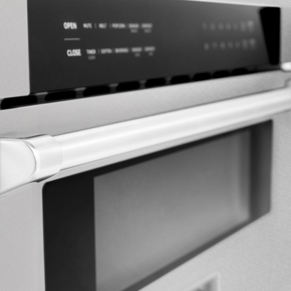 ZLINE 30 in 1.2 cu. ft. Built-in Microwave Drawer in Satin Stainless Steel, Open Box-Good Condition