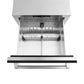 ZLINE 24 in. Touchstone 168 Can Outdoor-Rated Dual Refrigerator Drawer with Black Matte Doors (RDSO-BLM-24)