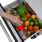 ZLINE 24 in. Touchstone 168 Can Outdoor-Rated Dual Refrigerator Drawer with Black Matte Doors (RDSO-BLM-24)