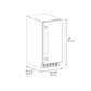ZLINE 15 in. Touchstone Clear Cube Ice Maker with Drain Pump and Solid Stainless Steel Door, Open Box-Good Condition
