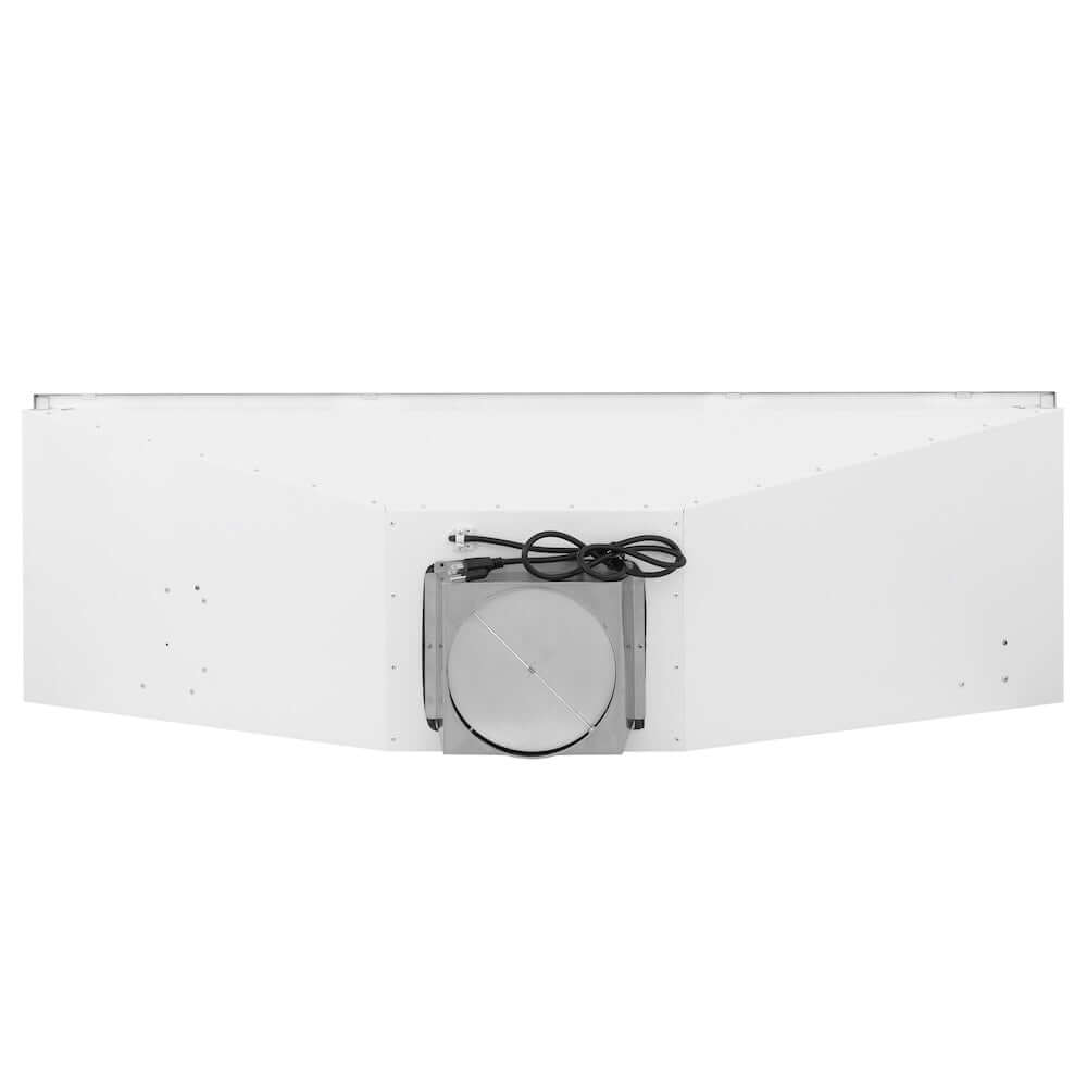 ZLINE 58 in. Ducted Wall Mount Range Hood Insert in Stainless Steel (698-58) top.