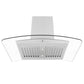 ZLINE 30 in. Convertible Vent Island Mount Range Hood in Stainless Steel & Glass, Handle Open Box-Good Condition