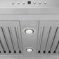 ZLINE 30 in. Convertible Vent Island Mount Range Hood in Stainless Steel & Glass, Handle Open Box-Good Condition
