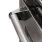 ZLINE Autograph Edition 30 in. Professional True Convection Single Wall Oven with Air Fry and Self Clean in Stainless Steel with Polished Nickel Helix Handle (WASZ-30-KPN) close-up of Helix handle on oven exterior showing knurled diamond texture.