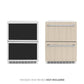 ZLINE 24 in. Touchstone 168 Can Outdoor-Rated Dual Refrigerator Drawer with Panel-Ready Doors, Open Box-Great Condition