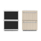 ZLINE 24 in. Touchstone 168 Can Outdoor-Rated Dual Refrigerator Drawer with Panel-Ready Doors, Open Box-Great Condition