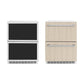 ZLINE 24 in. Touchstone 168 Can Outdoor-Rated Dual Refrigerator Drawer with Panel-Ready Doors, Open Box-Good Condition