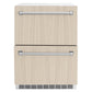ZLINE 24 in. Touchstone 168 Can Outdoor-Rated Dual Refrigerator Drawer with Panel-Ready Doors, Open Box-Good Condition