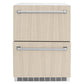 ZLINE 24 in. Touchstone 168 Can Outdoor-Rated Dual Refrigerator Drawer with Panel-Ready Doors (RDSPO-24)