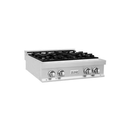 ZLINE 30 in. Legacy Gas Rangetop with 4 Burners and Porcelain Cooktop in Stainless Steel, Open Box-Good Condition
