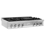 ZLINE 48 in. Legacy Gas Rangetop with 7 Burners and Porcelain Cooktop in Stainless Steel (RT48) main image.