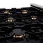 ZLINE Autograph Edition 36 in. 4.6 cu. ft. Legacy Dual Fuel Range with 6 Burner Gas Cooktop and Electric Convection Oven in Stainless Steel with White Matte Door and Polished Gold Accents, Open Box-Great Condition