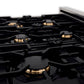 ZLINE Autograph Edition 36 in. 4.6 cu. ft. Legacy Dual Fuel Range with 6 Burner Gas Cooktop and Electric Convection Oven in Stainless Steel with White Matte Door and Matte Black Accents, Open Box-Great Condition