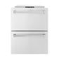ZLINE 24 in. Touchstone 168 Can Outdoor-Rated Dual Refrigerator Drawer with Stainless Steel Doors, Open Box-Great Condition