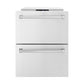ZLINE 24 in. Touchstone 168 Can Outdoor-Rated Dual Refrigerator Drawer with Stainless Steel Doors, Open Box-Good Condition