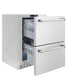 ZLINE 24 in. Touchstone 168 Can Outdoor-Rated Dual Refrigerator Drawer with Stainless Steel Doors, Open Box-Great Condition