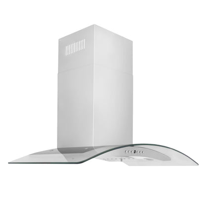 ZLINE 36 in. Convertible Vent Wall Mount Range Hood in Stainless Steel & Glass, Open Box-Good Condition