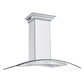 ZLINE Ducted Vent Wall Mount Range Hood in Stainless Steel with Built-in ZLINE CrownSound Bluetooth Speakers (KN4CRN-BT) 