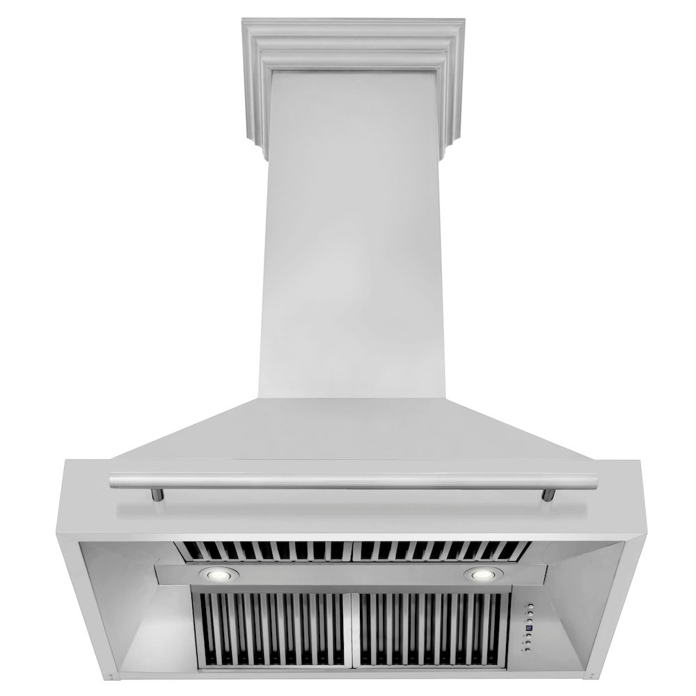 ZLINE 36 in. Stainless Steel Range Hood with Stainless Steel Handle (8654STX-36)