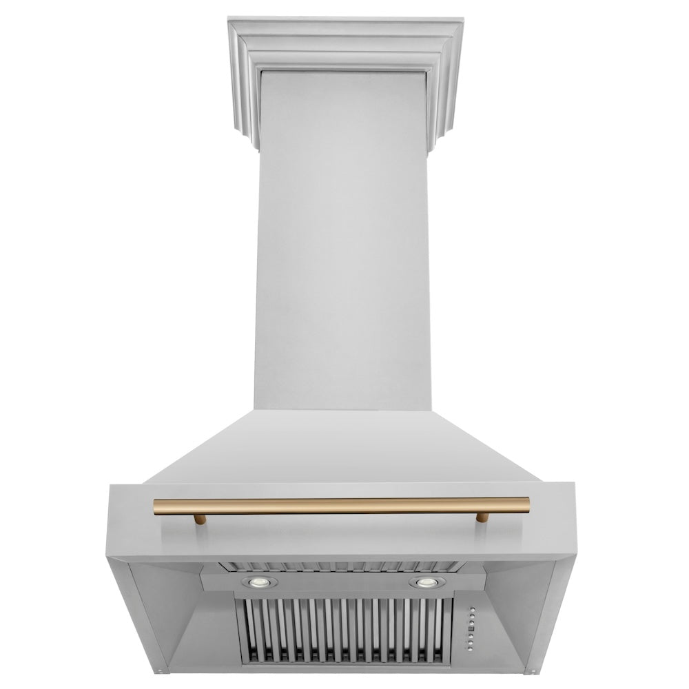 ZLINE Autograph Edition Stainless Steel Range Hood with Stainless Steel Shell and Handle (8654STZ)