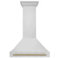 ZLINE Autograph Edition Stainless Steel Range Hood with Stainless Steel Shell and Accent Handle (8654STZ)
