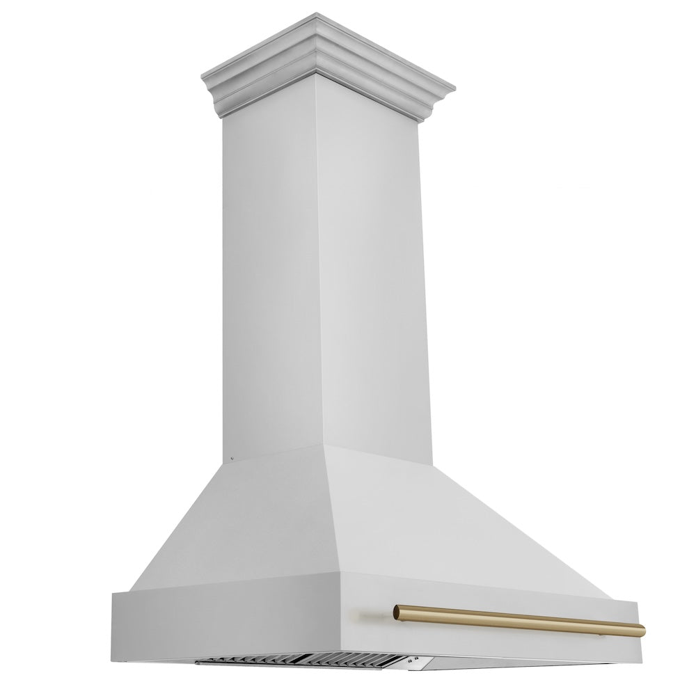 ZLINE Autograph Edition Stainless Steel Range Hood with Stainless Steel Shell and Accent Handle (8654STZ)