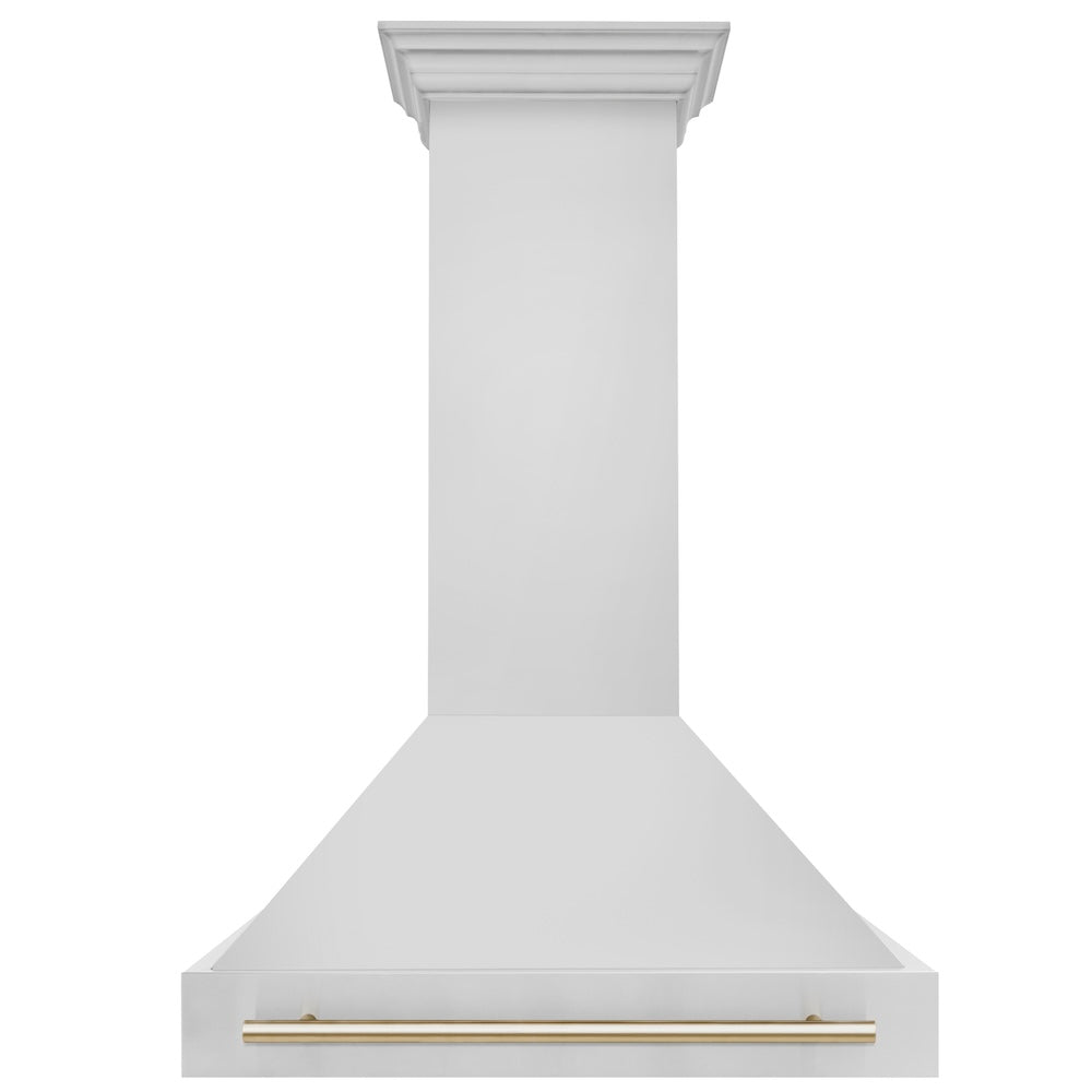 ZLINE Autograph Edition Stainless Steel Range Hood with Stainless Steel Shell and Accent Handle (8654STZ)