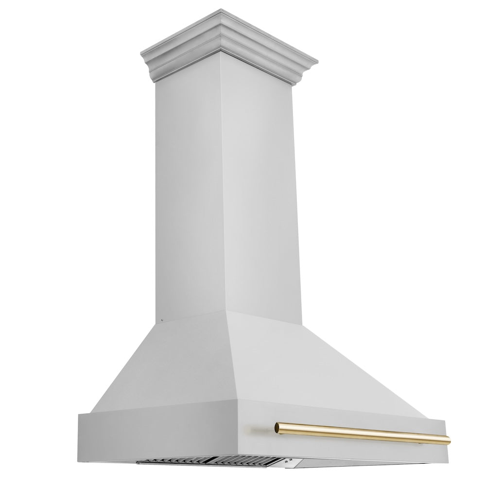 ZLINE Autograph Edition Stainless Steel Range Hood with Stainless Steel Shell and Accent Handle (8654STZ)