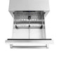 ZLINE 24 in. Touchstone 168 Can Outdoor-Rated Dual Refrigerator Drawer with White Matte Doors (RDSO-WM-24)