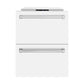 ZLINE 24 in. Touchstone 168 Can Outdoor-Rated Dual Refrigerator Drawer with White Matte Doors (RDSO-WM-24)