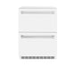 ZLINE 24 in. Touchstone 168 Can Outdoor-Rated Dual Refrigerator Drawer with White Matte Doors (RDSO-WM-24)