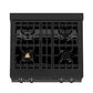 ZLINE 30 in. Legacy Gas Rangetop with 4 Brass Burners and Porcelain Cooktop in Black Stainless Steel, Open Box-Great Condition