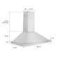 ZLINE 30 in. Convertible Vent Wall Mount Range Hood in Stainless Steel Handle, Open Box-Great Condition