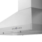 ZLINE 42 in. Convertible Vent Outdoor Approved Wall Mount Range Hood in Stainless Steel, Handle Open Box-Good Condition