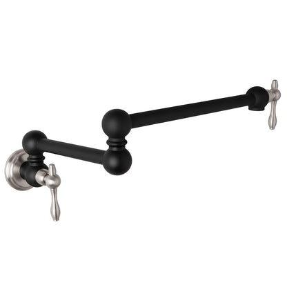 ZLINE Autograph Edition Rembrandt Pot Filler in Matte Black and Brushed Nickel (REM-FPF-ZMBBN)
