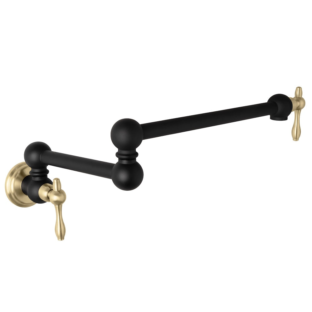 ZLINE Autograph Edition Rembrandt Pot Filler in Matte Black and Champagne Bronze (REM-FPF-ZMBCB)